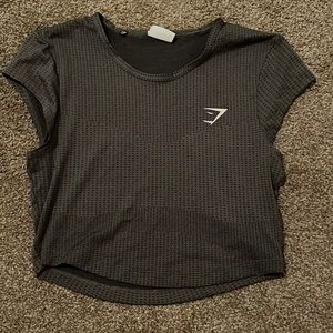 Grey gymshark cap sleeve top